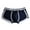 Blue Briefs for Men for Men, variant on Men's Boxer Briefs Underwear Cotton Breathable Comfortable Soft Shorts with White Trim Black XL