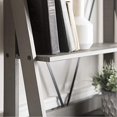 thumbnail image 3 of Walker Edison Frankie 68" Solid Wood Ladder Bookshelf - Grey, 3 of 4