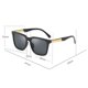 thumbnail image 1 of Square Sunglasses Oversized Aesthetic Sun Protection Anti-glare EyeglassesBlack White Mercury, 1 of 1