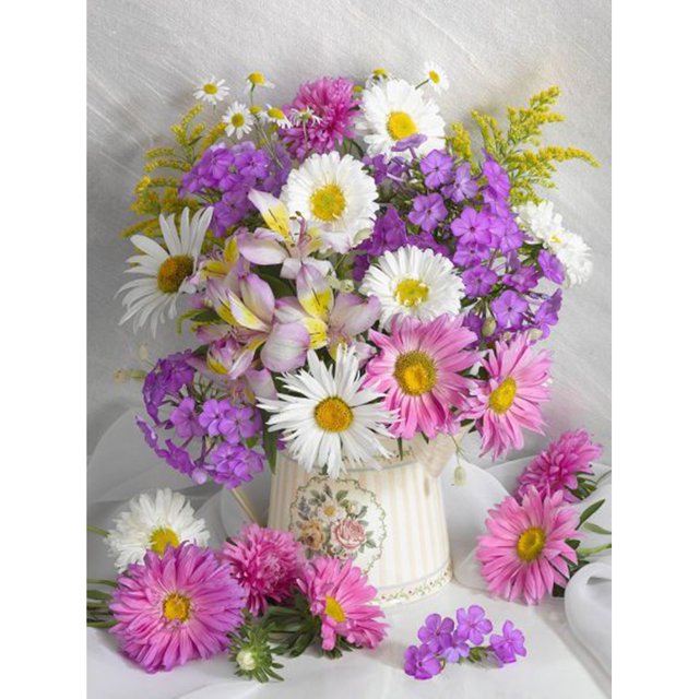 Diamond Painting (DB3095) 5D DIY Square Flowers Art Kits de bordado (B938) 40x50cm Hugtrwg Para estrenar