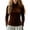 Brown, variant on Womens Tops Velvet Turtleneck Tops for Women Long Sleeve Slim Fit Pullover Shirts for Women Elegant Fall Winter Casual Blouse with Classic Mock Neck for Work and Daily Wear L Size Blue
