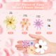 thumbnail image 2 of Flores artificiales con forma de ceniza, 217 unidades, seda artesanal con rosas y margaritas, 2 of 7