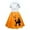 Orange, variant on Girls Iconic 1950s Poodle Dress for Kids Retro 50s Sock Hop with Polka Dot Detail Children's Vintage Rockabilly Party Dress High-End Performance Gown for School Shows