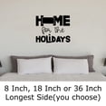 thumbnail image 2 of Home For The Holidays Kansas Hometown Christmas Native Wall Decals for Walls Peel and Stick wall art murals Black Small 8 Inch, 2 of 2