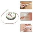thumbnail image 3 of Ruban à Mesurer Double Face Tissu Couvert Mesure du Corps Outil de Mesure Portable, Vert, 3 of 8