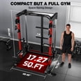 Power Cage 2000LBS Multi-Function Power Rack with Independent Dual ...