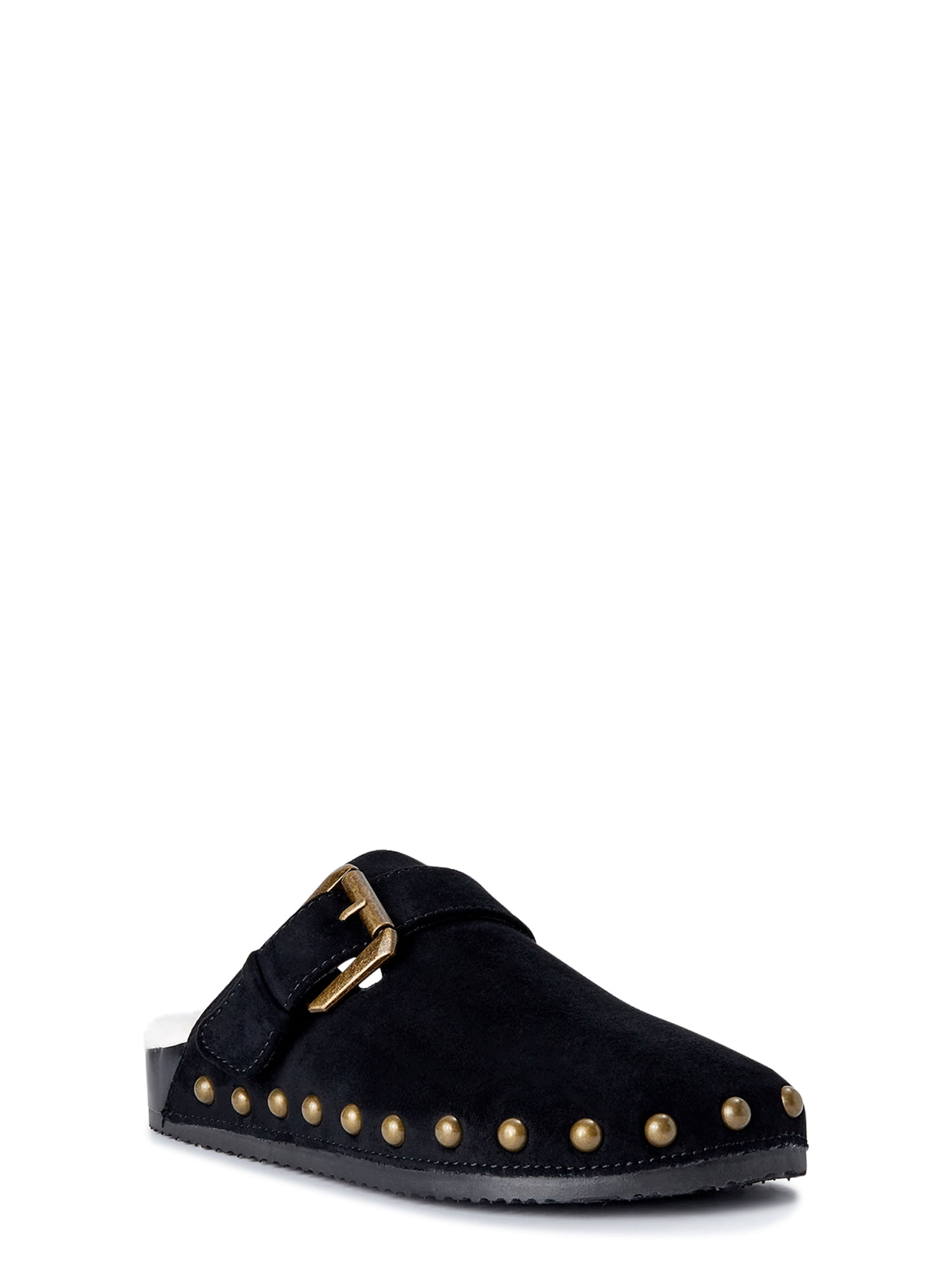 faux shearling clogs