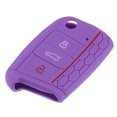 thumbnail image 1 of Unique Bargains Car Key Silicone Case for VW Golf 7 Mk7 Polo Jetta 3 Button Honeycomb Pattern Car Key Cover Pink, 1 of 6