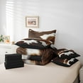 thumbnail image 6 of Manfei Cow Hide 7-Piece Twin Bedding Sets,Rustic Farmhouse Cabin Bedding Comforter Set,Farm Animal Cattle Sheet Sets For Adults,Super Cozy Room Decor Reversible, 6 of 8