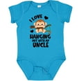 thumbnail image 3 of Inktastic Monkey I Love Hanging out with My Uncle Boys or Girls Baby Bodysuit, 3 of 5