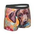 thumbnail image 3 of Daiia Painted Flower Puppy Men's Underwear Boxer Briefs, Cotton Stretch Moisture-Wicking Underwear-XX-Large, 3 of 9
