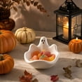 thumbnail image 4 of Ghost Shaped Halloween Candy Bowl, Plastic Snack Treat Jewelry Tray for Tabletop Entryway Kitchen Party Home Decor and Cute Spooky Candy Display, 4 of 6