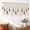 Large, variant on Medium Boho Woven Macrame Wall Hanging with Wood Bead Tassel, 14.02 x 12.52 x 3.39 in