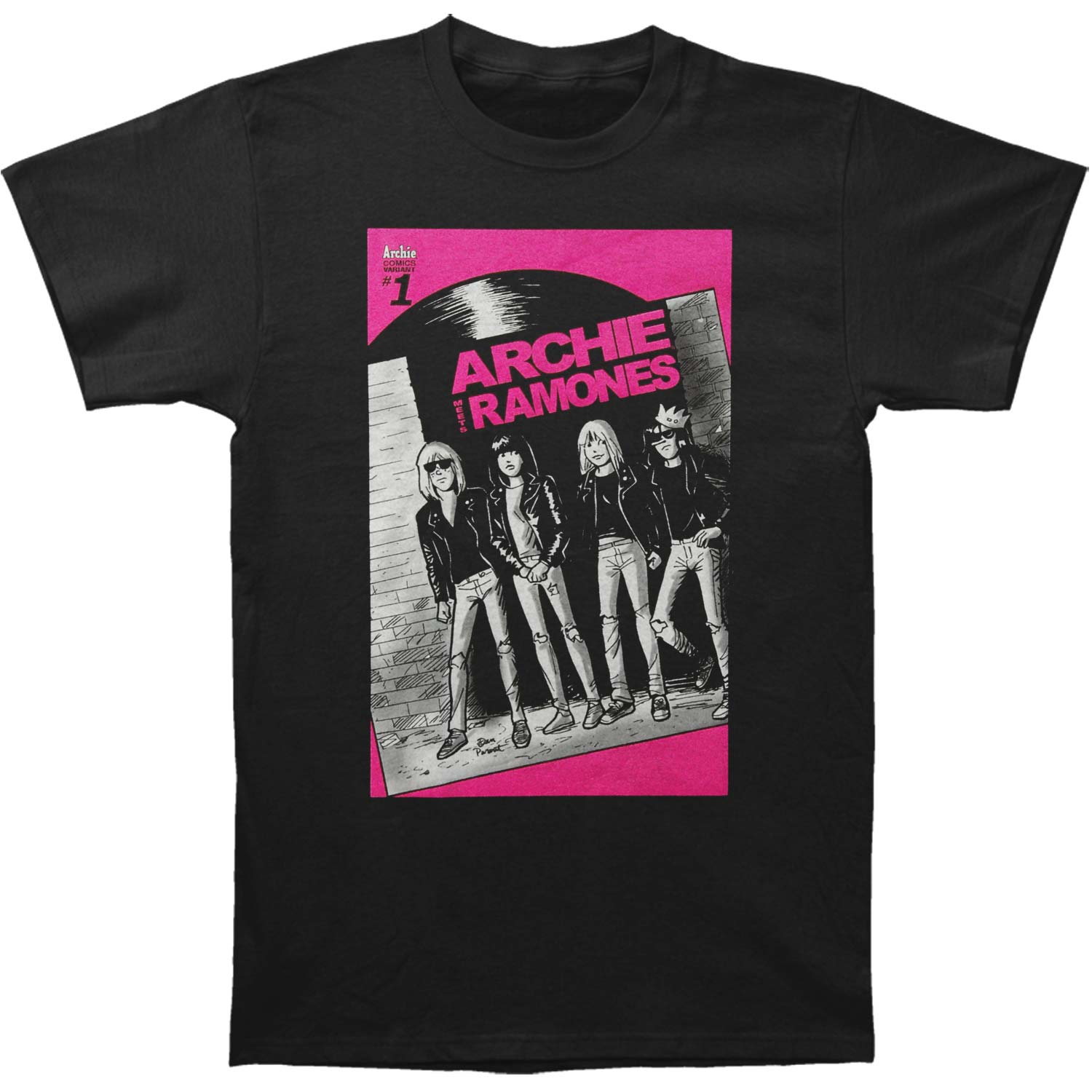 Black \u0026 White W Pink T-shirt Black 