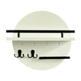 thumbnail image 1 of veasfak Key Holder Wall Mount Multifunctional Wall Shelf for Office Hallway Entryway Style C, 1 of 9