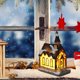 thumbnail image 2 of Casa de Navidad Exquisita Cabaña de Resina Brillante Zhivalor WLJ-0602, 2 of 4