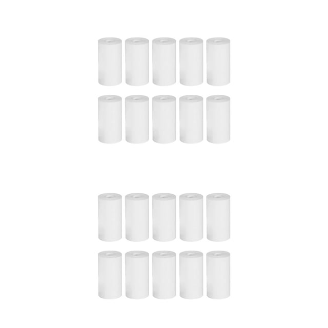 Cateissary Paquete de 10 rollos de papel térmico de 57x25, caja registradora a prueba de aceite, precio de tarjeta de crédito, etiqueta de 10 rollos de papel de impresión 2piezas