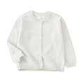 thumbnail image 1 of TOPTIE Cardigan d'Uniforme en Coton pour Bébé Fille Tout-Petit - Blanc - 7, 1 of 7