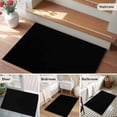 thumbnail image 6 of Black Bathroom Mat 2x3 FT, Non Slip Small Kitchen Mat, Pure Black Washable Soft Backed Front Door Throw Rug Non-Shedding Indoor Outdoor Doormat for Entryway Sink, 6 of 9
