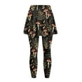 thumbnail image 4 of FUIALDOLG Mushroom Athletic Skirt with Leggings for Women Cute MushroomsTennis Golf Skorts Stretchy High Waist Yoga Pants Trousers Picckleball Clothing,Size 3XL, 4 of 7