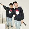 thumbnail image 5 of BULLPIANO Christmas Family Matching Hoodie Sweashirts Xmas Ugly Sweaters Jumper Mom Dad Kids Family Pullover Tops, 5 of 6