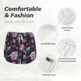 thumbnail image 4 of Balery Roses Flowers Pantalones cortos deportivos para mujer con forro y dos bolsillos, elásticos, para entrenamiento, gimnasio, yoga-Medium, 4 of 7