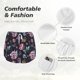 thumbnail image 4 of Balery Roses Flowers Pantalones cortos deportivos para mujer con forro y dos bolsillos, elásticos, para entrenamiento, gimnasio, yoga-Large, 4 of 7