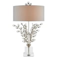 thumbnail image 2 of Silver Leaf Clear Forget-Me-Not Silver Table Lamp, 2 of 2
