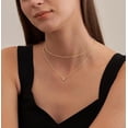 thumbnail image 3 of ICE Diamond Necklaces for Women, Dainty 14k Gold/Sterling Silver Choker Necklace Simple Gold Plated CZ Jewelry Necklaces for Women Trendy Gifts, 3 of 5