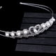 thumbnail image 2 of Nvzi Horquillas para el pelo de boda con flores para novias, peinetas con perlas de cristal, pinzas para el pelo, accesorios para el pelo de boda dorados, joyas - Plateado B, 2 of 4