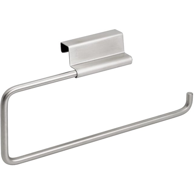 1 Uds soporte para papel de cocina, soporte para papel de cocina de acero inoxidable para rollos de hasta, montado en puerta sin perforar en la puerta, plateado Sailing Electrónica