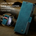 thumbnail image 6 of Retro PU Leather Wallet Case Compatible with Samsung Galaxy Z Fold 7 5G, Magnetic Closure Card Slots Cash Pocket Shockproof Protective Kickstand Durable Flip Case Cover for Galaxy Z Fold 7 5G, Blue, 6 of 10