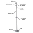 thumbnail image 4 of Universal 20-40cm Projector Ceiling Wall Mount Aluminium Bracket 15kg Capacity, 4 of 5