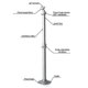 thumbnail image 4 of Universal 20-40cm Projector Ceiling Wall Mount Aluminium Bracket 15kg Capacity, 4 of 5