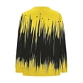 thumbnail image 4 of Women's Long Sleeve V-Neck T-Shirt Striped/Printed Loose Fit Top Soft Breathable Casual Blouse for Fall 2025 Fashion Essentials, 4 of 5