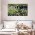 thumbnail image 2 of Elephant Stock Woman With A Parasol In A Garden Wall Art - Horizontal Multi Panel Canvas - Living Room Wall Decor - Nature Multi Panel - Blue And Beige Decor By Pierre Auguste Renoir - 45" x 28", 2 of 8