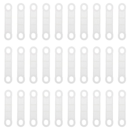 

Lixi 50 Pcs Non-Slip Adhesive Tape Hanger Silicone Grip Tape Transparent Hanger Grips Strips Closet Accessories