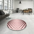 thumbnail image 3 of Ahgly Company Indoor Square Patterned Light Rose Pink Area Rugs, 6' Square, 3 of 6