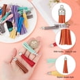 thumbnail image 5 of 72 Pcs 12 Colors Faux Suede Tassel Charms Tassel Pendants with Platinum Findings DIY Jewelry Making Keychain Cell Phone Charms, 5 of 7
