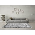 thumbnail image 3 of Ahgly Company Indoor Square Abstract Gray Modern Area Rugs, 8' Square, 3 of 4