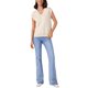 thumbnail image 2 of INSPIRAR CHIC Chaleco de Suéter de V Cuello para Mujeres Sin Mangas con Abertura Ajustado Básico Casual Top de Verano L Albaricoque, 2 of 6