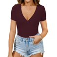 thumbnail image 2 of Body MANGOPOP para mujer, cuello pronunciado, con cuello en V, 2 of 6