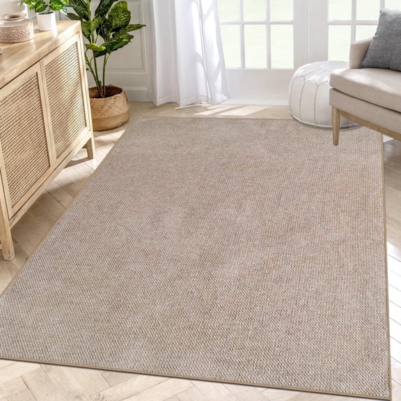 Artnice Easy Jute Indoor Outdoor Rugs 4x6, Natural Color Farmhouse Area Rugs for Living Room, Entry Rugs Non Slip Carpet Mats for Home Décor