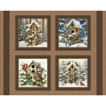 Songbird Pillow Panel Cotton Fabric