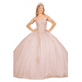thumbnail image 3 of Women's Elizabeth K Strapless Sweetheart Glitter Ball Gown Gl2604 Mauve Size 3XL, 3 of 3