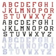 thumbnail image 1 of 78 Pieces Iron on Letter Patches, Alphabet Applique Patches A-Z Letter Repair Patches for Hats, Shirts, Shoes,Jeans,Bags, 1 of 5