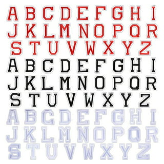 Happy Glorry Iron on Letters 104 Pieces, Iron on Letters for Clothing,  Letter Patches, Iron on Letters for T Shirts, Iron on Letter Patches, Iron  on
