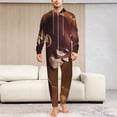 thumbnail image 6 of The Flash Women Men Pajamas Zipper Onesie Jumpsuit Hooded One Piece Sleepwear, 6 of 8