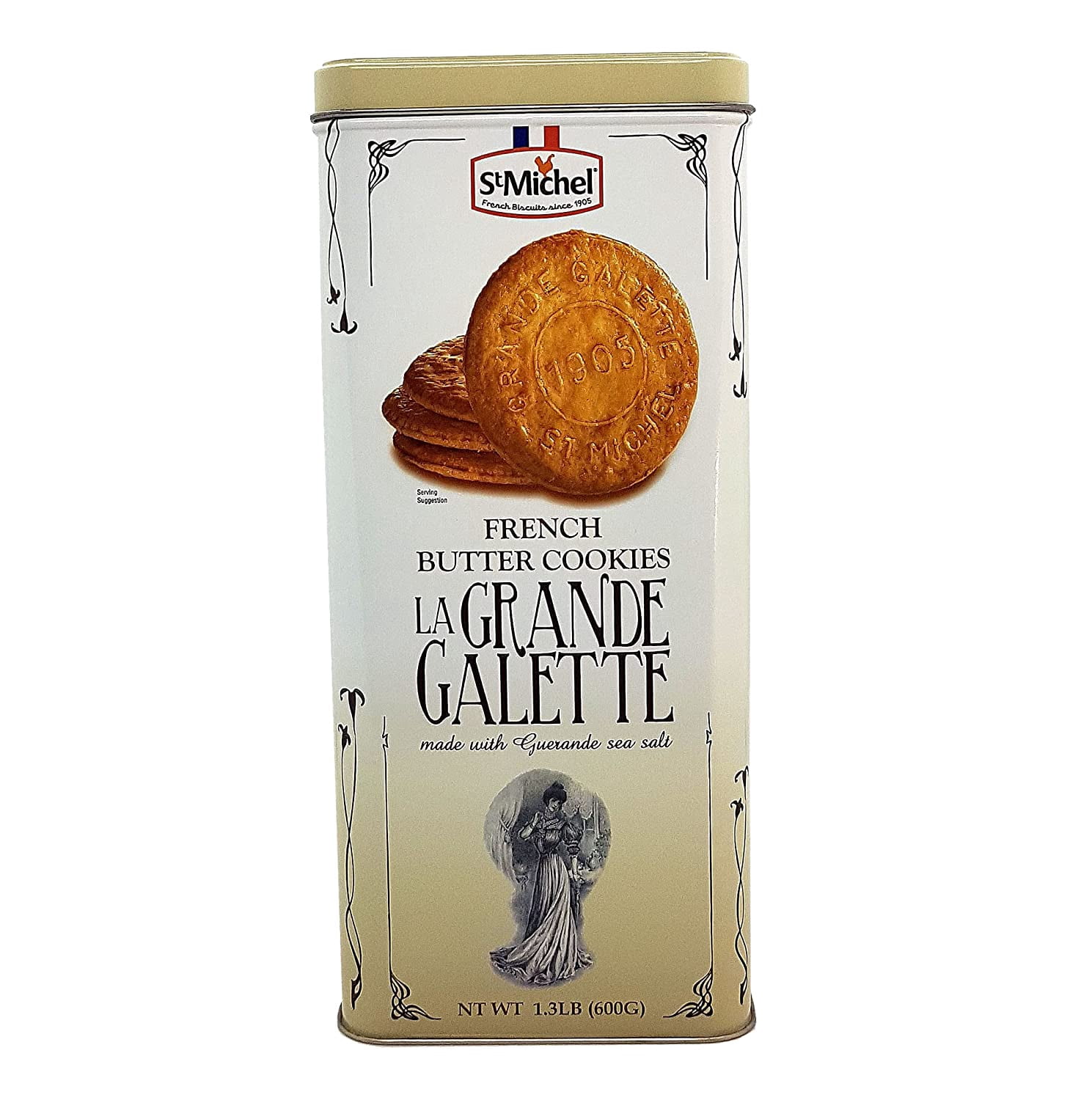 St Michel La Grande Galette French Butter Cookies Biscuits 1.3 LB (Pack of 2)
