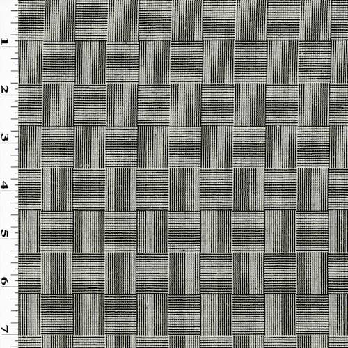 Black/White Checkered Stripe, Fabric By the Yard - Walmart.com ...